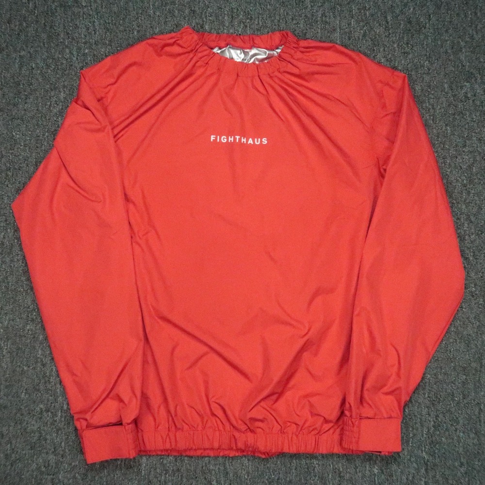 Fighthaus Sauna Suit Mens Large Red Performance Athletic Jacket Pants - Picture 2 of 16